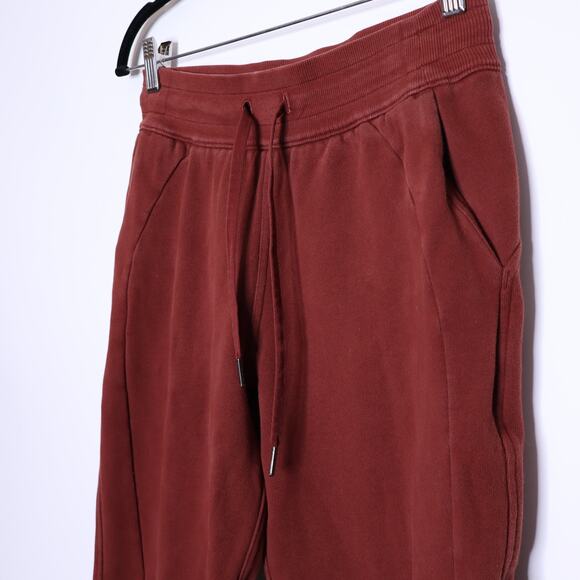 LULULEMON Scuba High-Rise Jogger Date Brown Cotton Terry Active Women's 4 - Picture 3 of 8